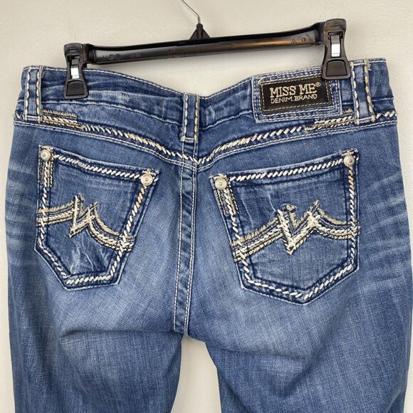 Miss me jeans women's 28x29 blue Stonewash‎ easy boot y2k - Picture 6 of 13